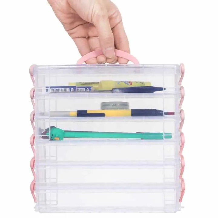 زجاجات مياه بمقبض محمول 6 حزمة قدرة كبيرة . Portable Handle Water Bottles 6 Pack Large Capacity