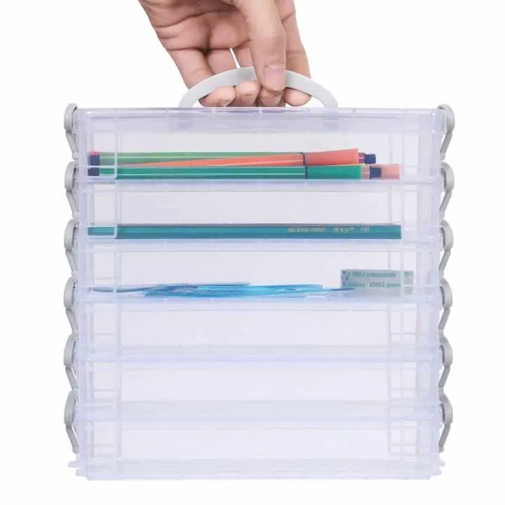 زجاجات مياه بمقبض محمول 6 حزمة قدرة كبيرة . Portable Handle Water Bottles 6 Pack Large Capacity