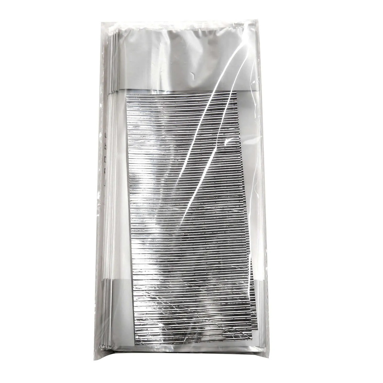 100 Pcs 4"x9" Clear Silver Gift Goodie Candy Treat Bags and Twist Ties