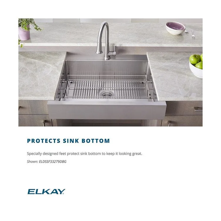 12-7/16"L x 8-7/8"W Stainless Steel Bottom Grid for Small Sinks