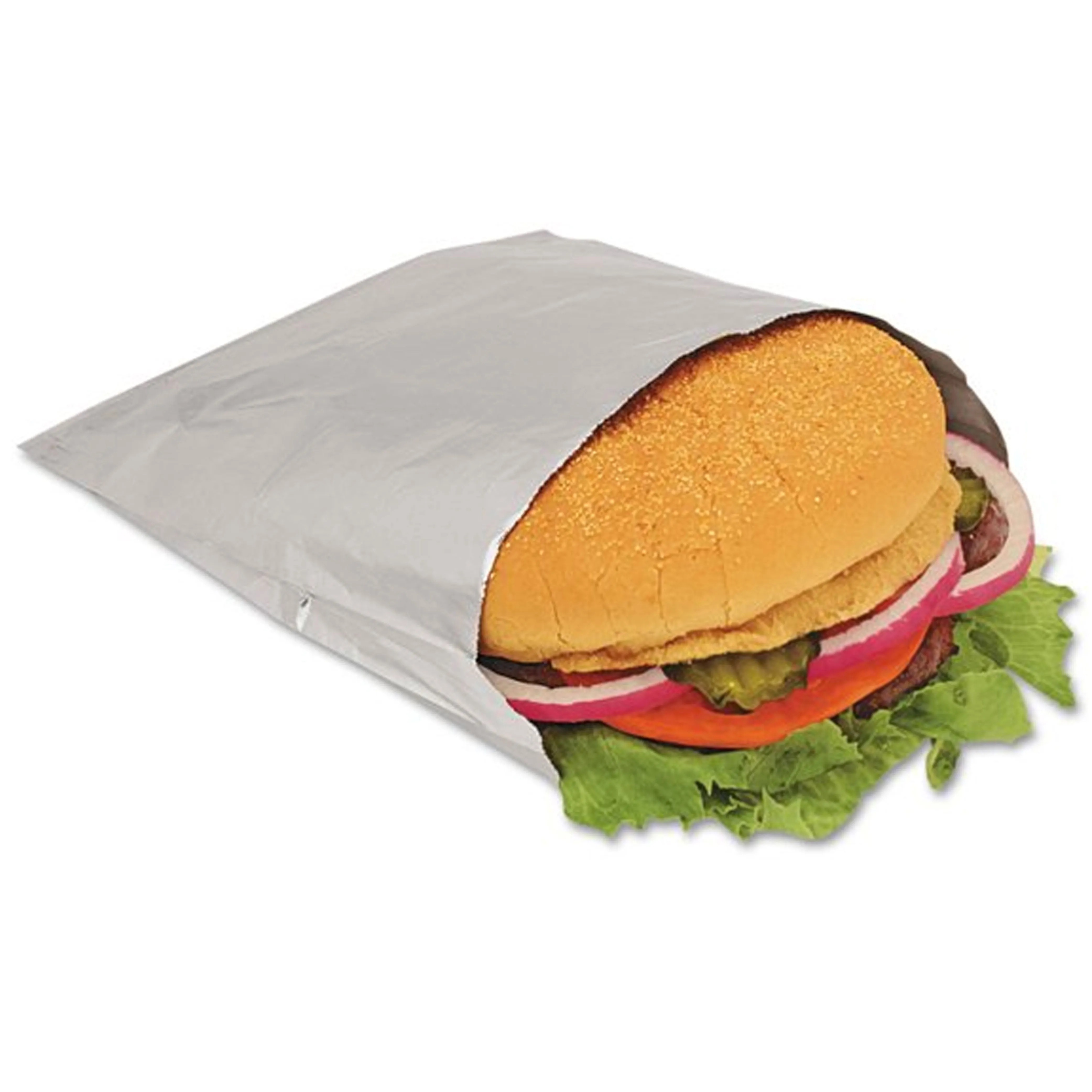 125 X Aluminum Foil Bags Warm Hot Warm Sandwich Pita Food Storage Pouches 6.5"