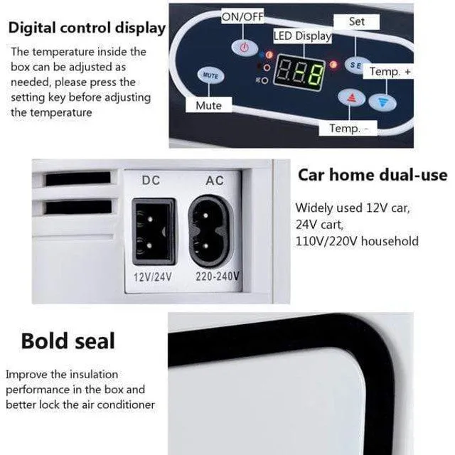 12L Portable Hot And Cold Refrigerator
