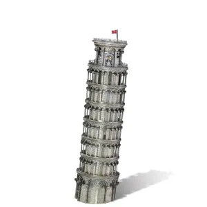 3d Metal Puzzle-leaning Tower of Pisa Model Building Kit Jigsaw Diy Toys for Adult