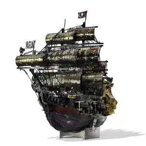 3d Metal Puzzle the Queen Anne's Revenge Jigsaw Pirate Ship Diy Model Building Kits Toys for Teens Brain Teaser