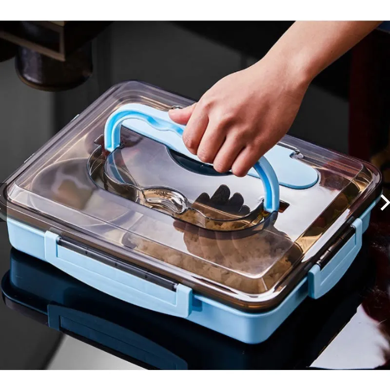 4 Compartment 304 Stainless Steel Lunch Box Hb-35A