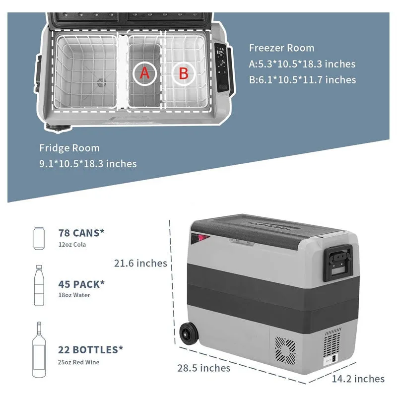 50L Portable Car Electric Refrigerator