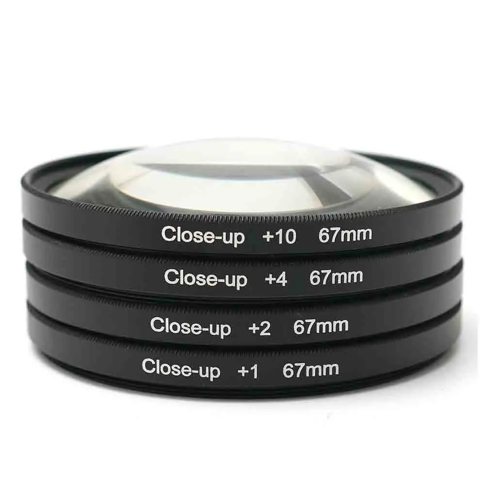 67mm  1  2  4  10 Close Up Macro Filter Set for 67mm Thread Lenses