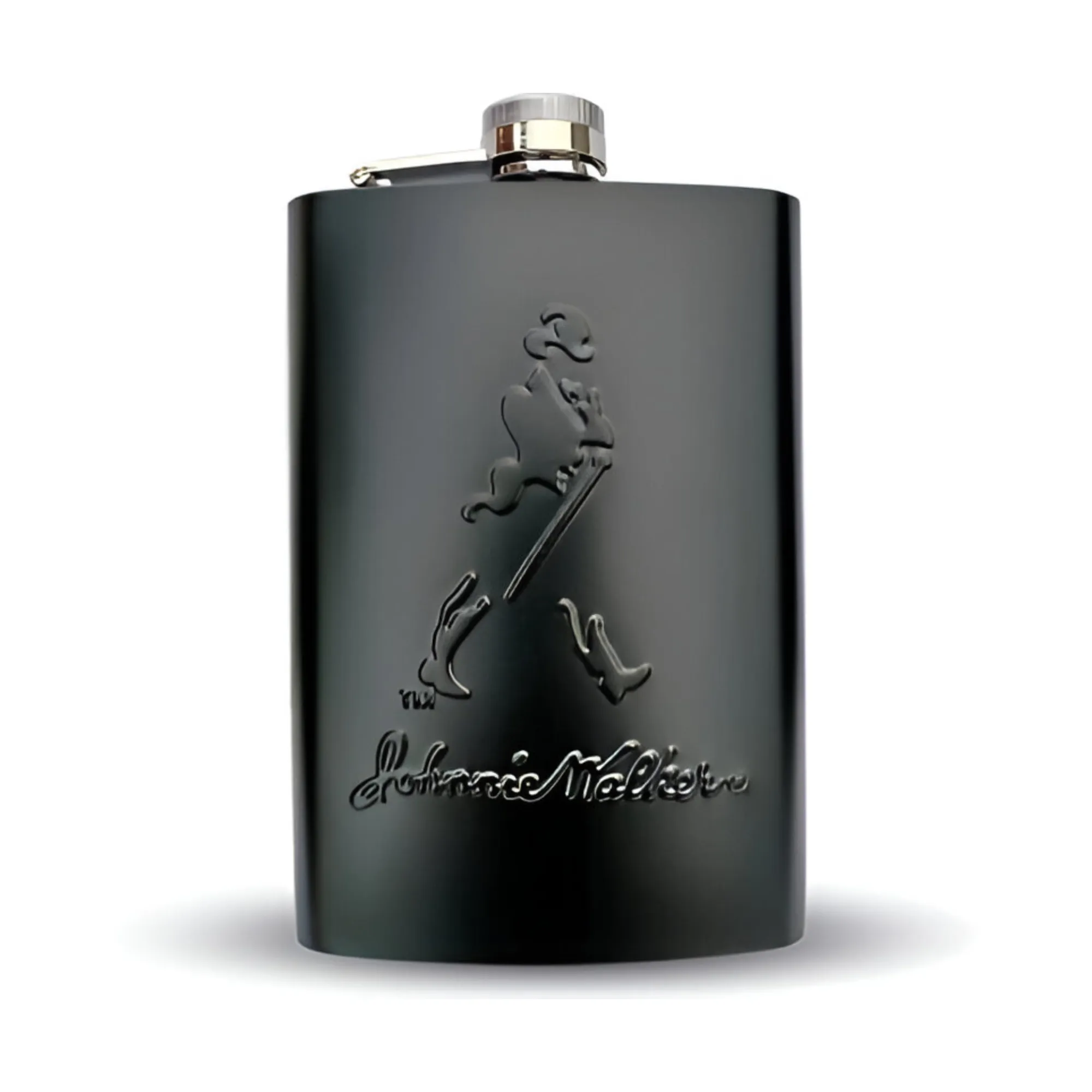 8Oz Johnnie Walker Alcohol Hip Flask With Funnel And 4 Shot Cups 1231555