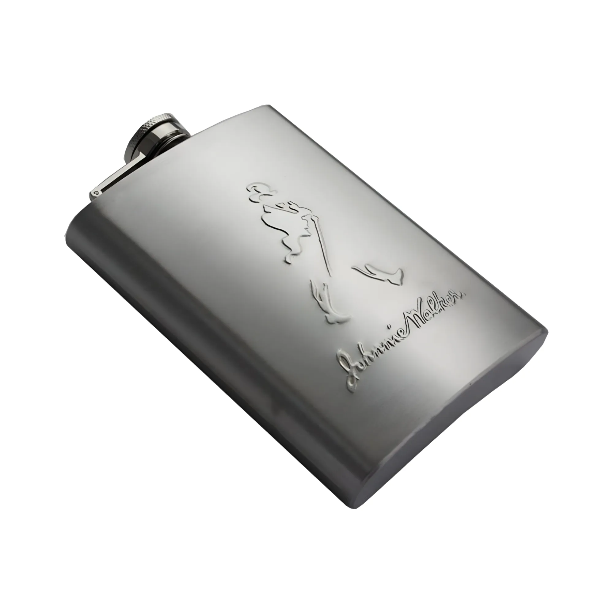 8Oz Johnnie Walker Alcohol Hip Flask With Funnel And 4 Shot Cups 1231555