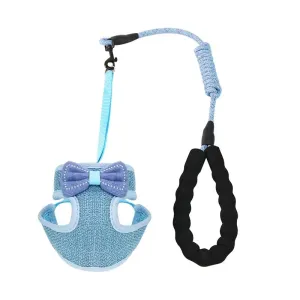 Adjustable Cat Leash Bow Vest Type