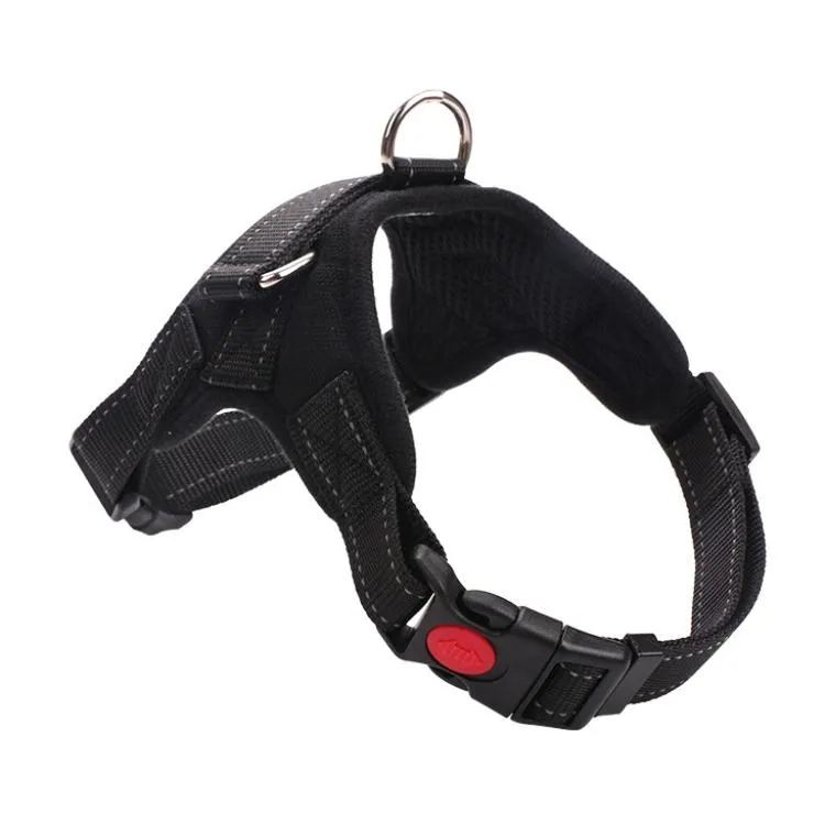 Adjustable Chest Strap For Dogs Size L Black