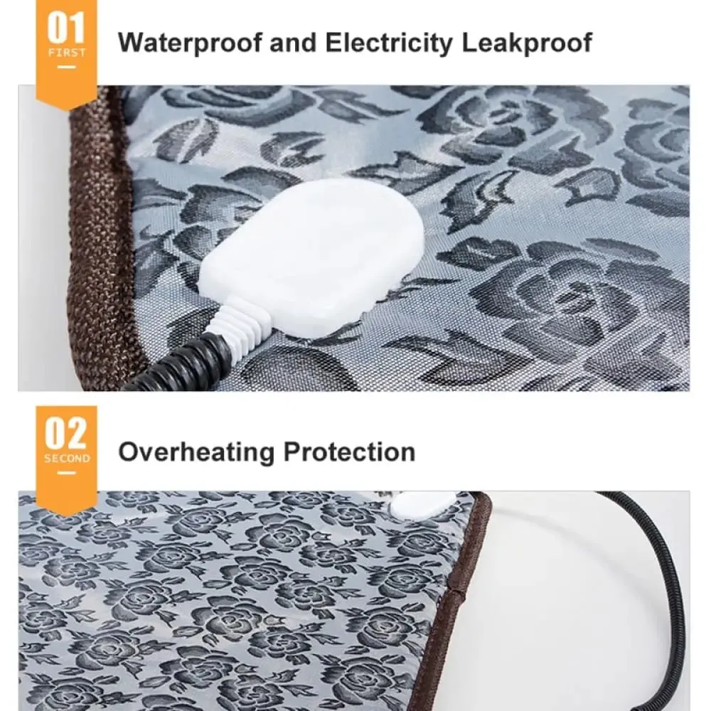 Adjustable Electric Warm Power-off Protection Waterproof Bite-resistant Heating Mat for Dogs & Cats