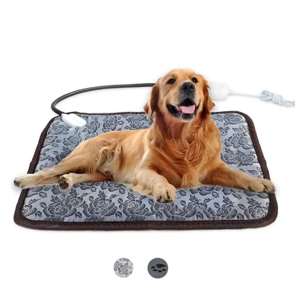 Adjustable Electric Warm Power-off Protection Waterproof Bite-resistant Heating Mat for Dogs & Cats