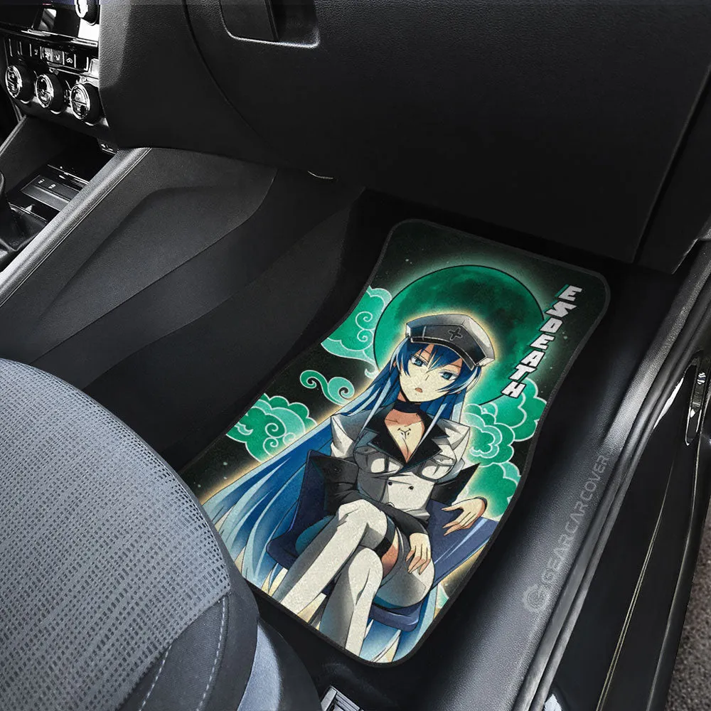 Akame And Esdeath Car Floor Mats Custom Akame Ga Kill Anime