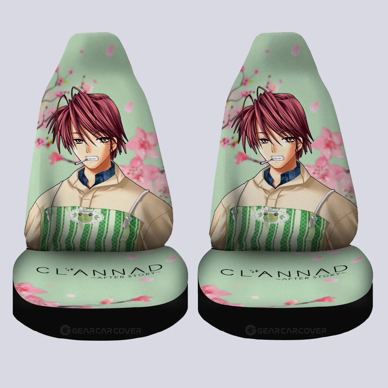 Akio Furukawa Car Seat Covers Custom Clannad Anime Car Accessories