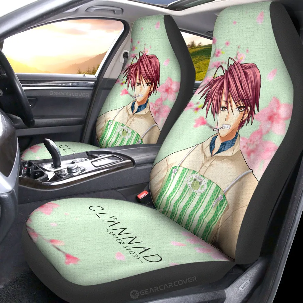 Akio Furukawa Car Seat Covers Custom Clannad Anime Car Accessories