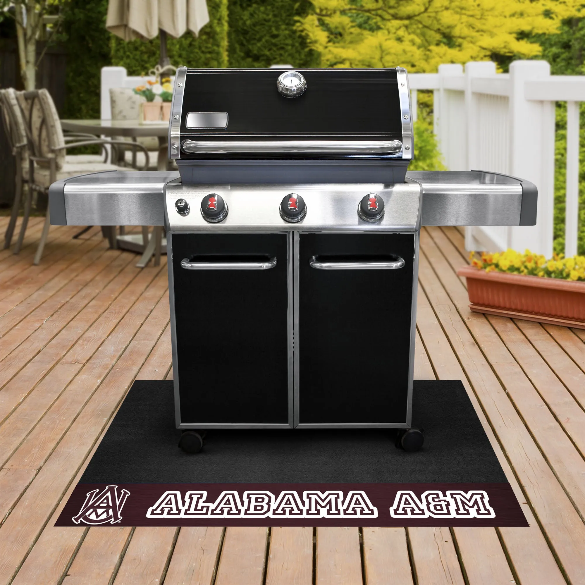 Alabama A&M Bulldogs Vinyl Grill Mat - 26in. x 42in.
