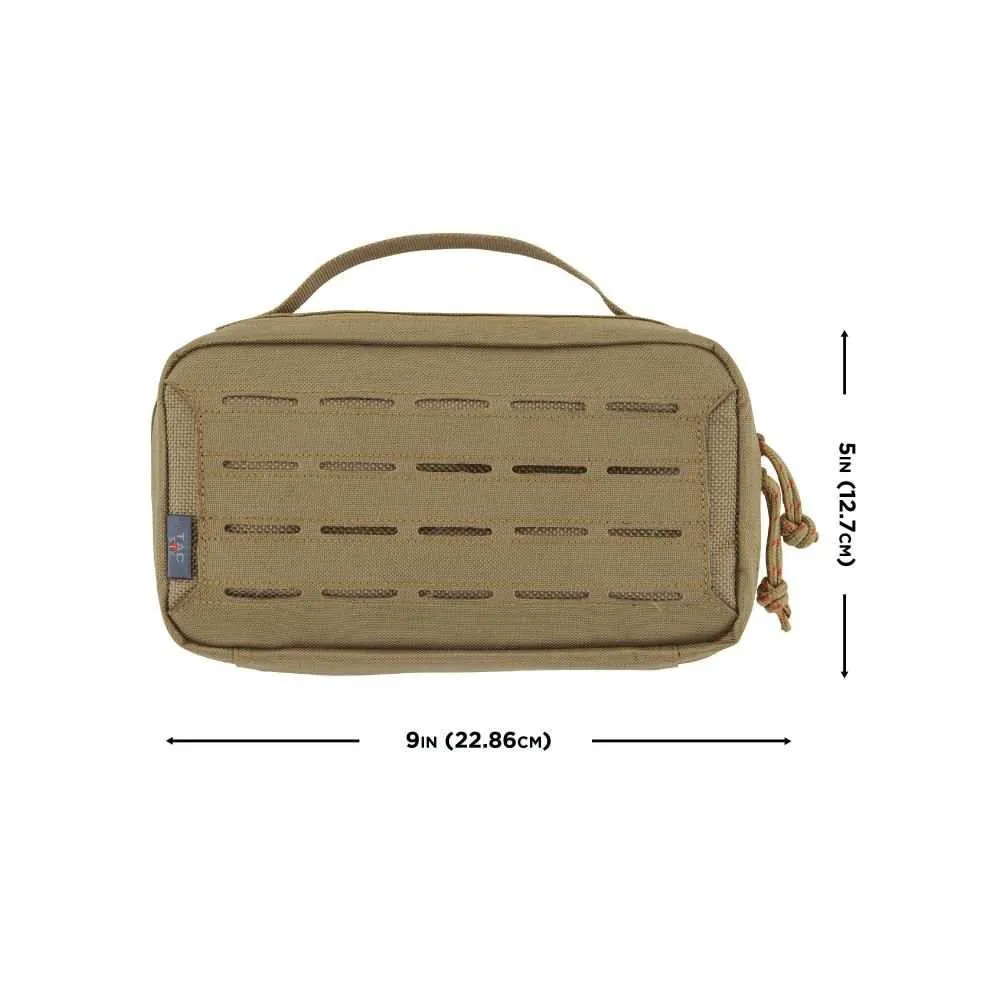 Allen Tac-Six Contingent Tactical Accessory Pouch, 9"L x 5"W, Coyote