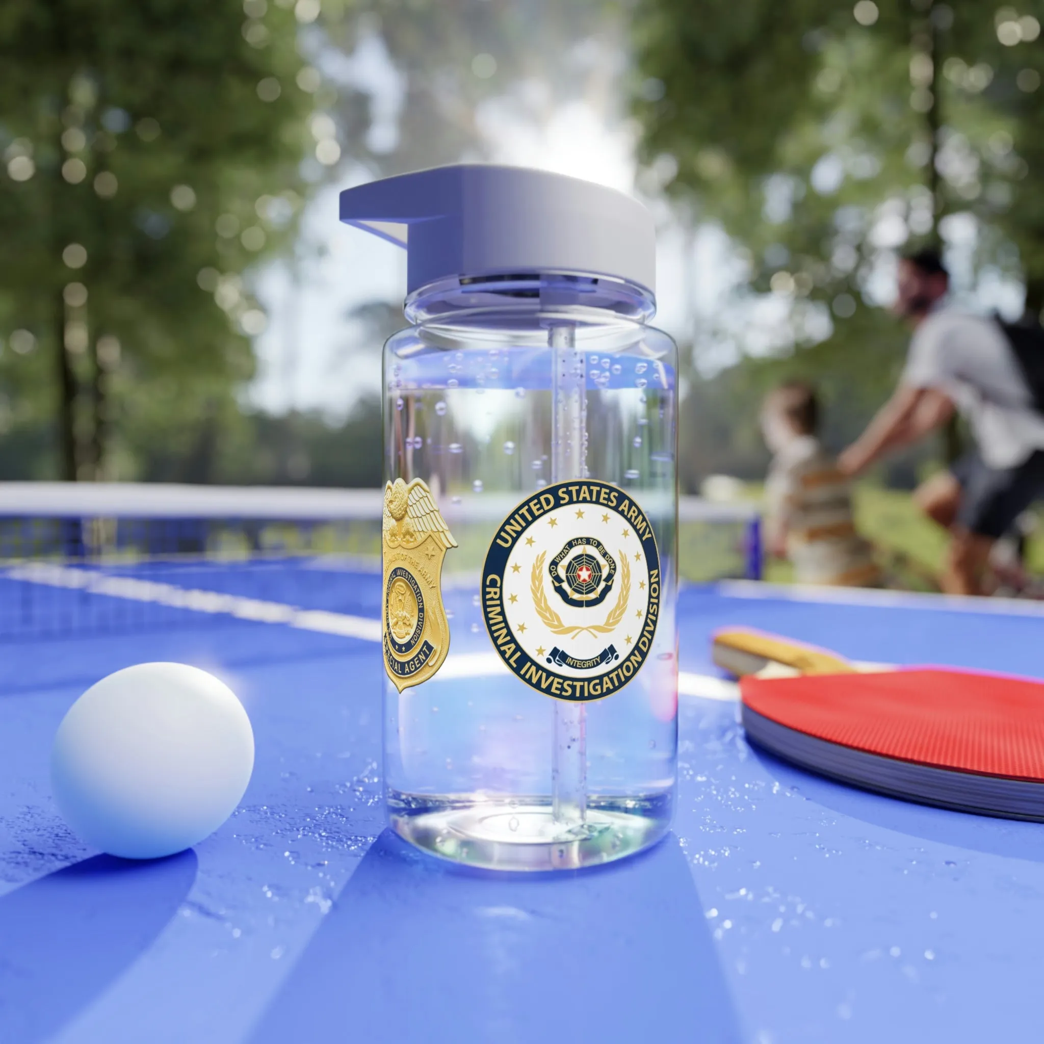 Army CID Badge and Seal Tritan Water Bottle