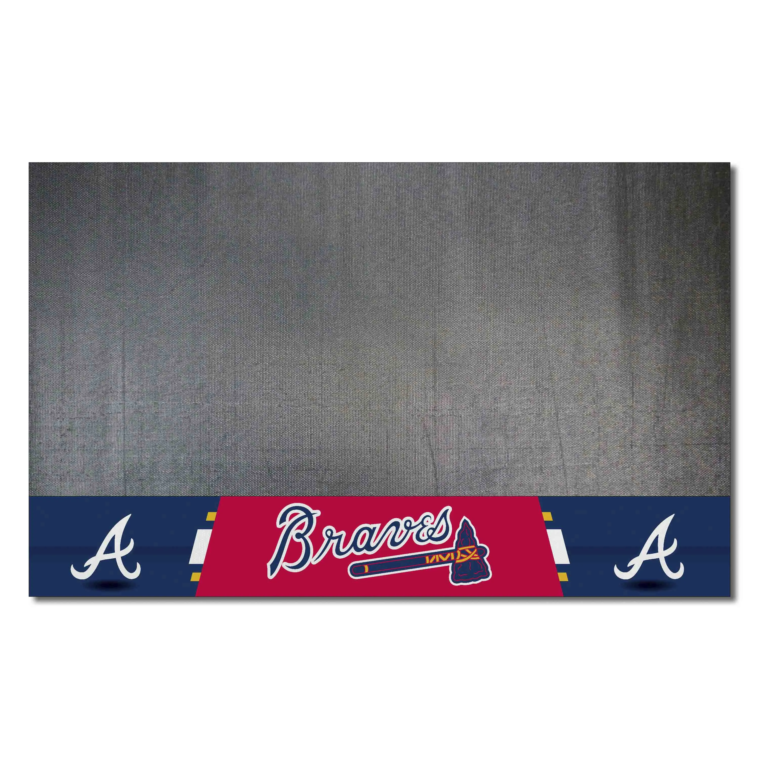 Atlanta Braves Vinyl Grill Mat - 26in. x 42in.