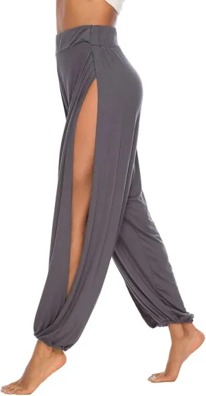 AvaCostume High Slit Harem Pants Women Hippie Harem Pants Trousers