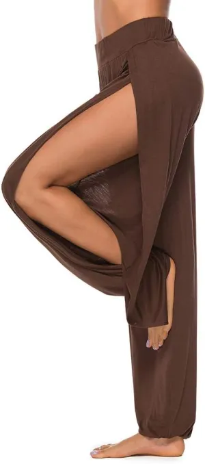 AvaCostume High Slit Harem Pants Women Hippie Harem Pants Trousers