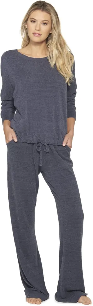 Barefoot Dreams CozyChic Ultra Lite Slouchy Pullover for Women, Ultra Soft Long Sleeve, Crew Neck Pullover