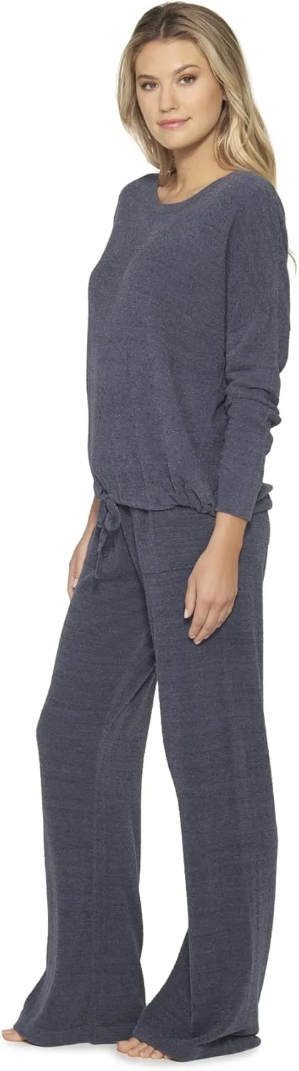 Barefoot Dreams CozyChic Ultra Lite Slouchy Pullover for Women, Ultra Soft Long Sleeve, Crew Neck Pullover