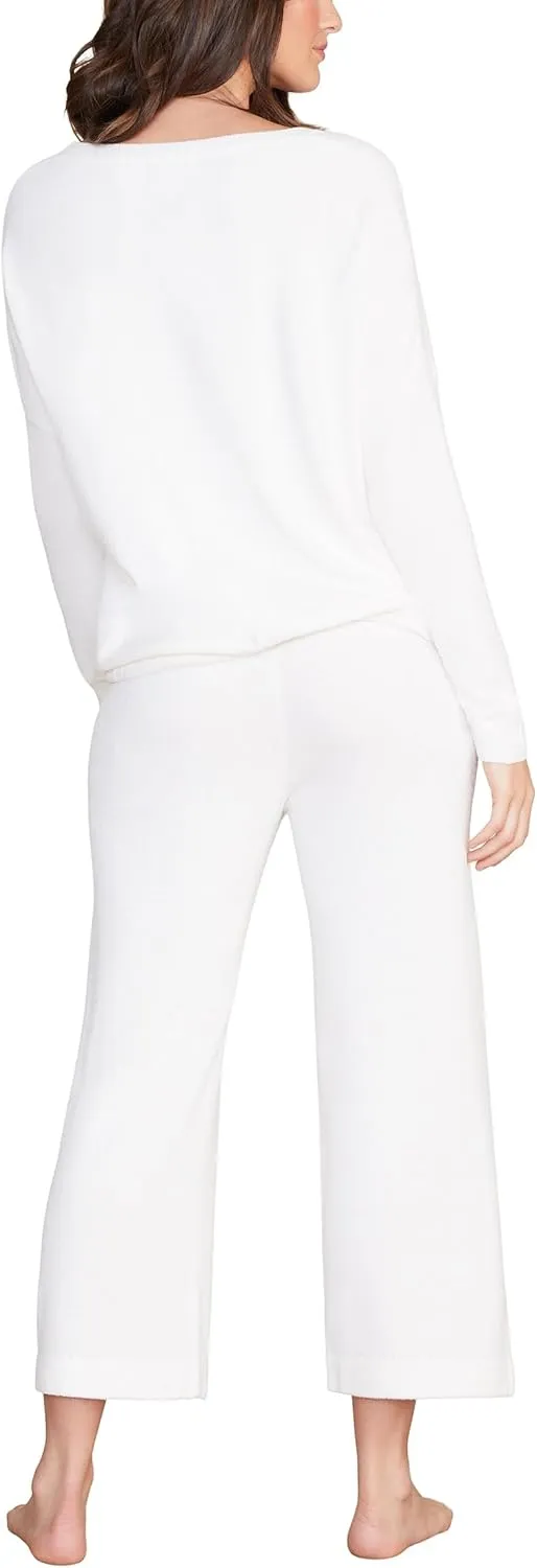 Barefoot Dreams CozyChic Ultra Lite Slouchy Pullover for Women, Ultra Soft Long Sleeve, Crew Neck Pullover