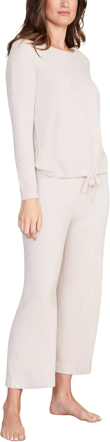 Barefoot Dreams CozyChic Ultra Lite Slouchy Pullover for Women, Ultra Soft Long Sleeve, Crew Neck Pullover