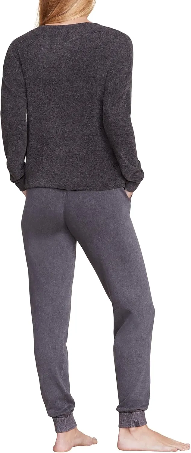 Barefoot Dreams CozyChic Ultra Lite Slouchy Pullover for Women, Ultra Soft Long Sleeve, Crew Neck Pullover