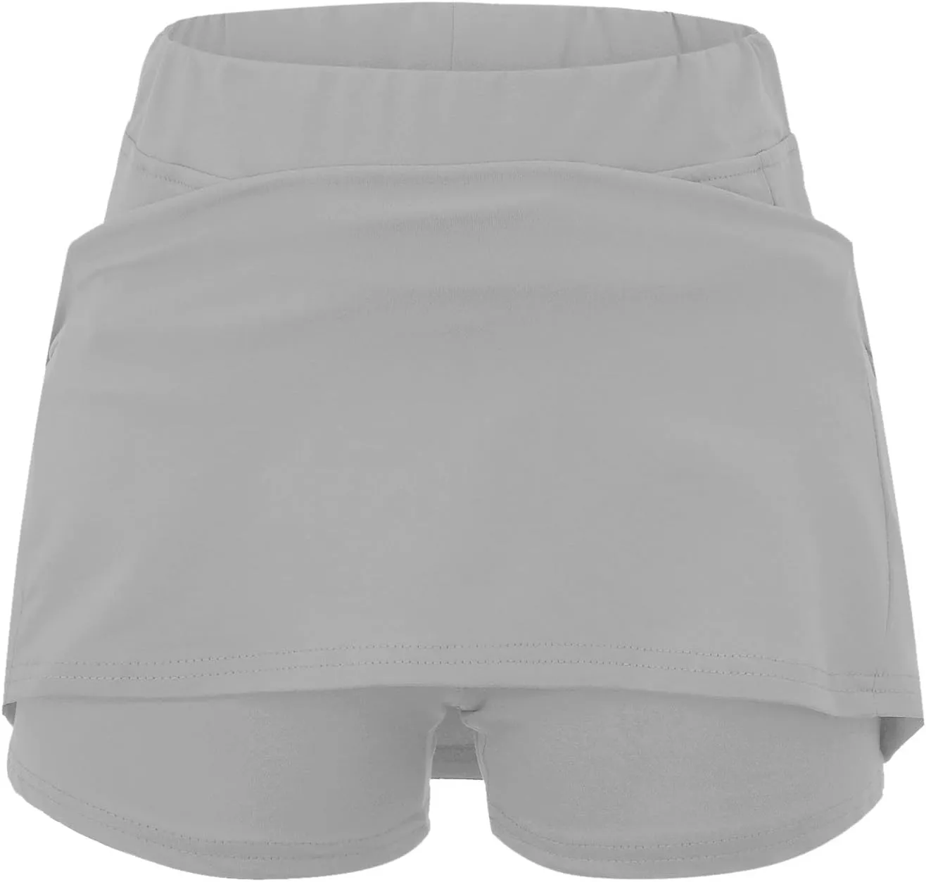 Black Mini Skirt with Shorts High Waisted Womens Skorts with Pockets Tummy Control Plus Size Athletic Sports Skirt