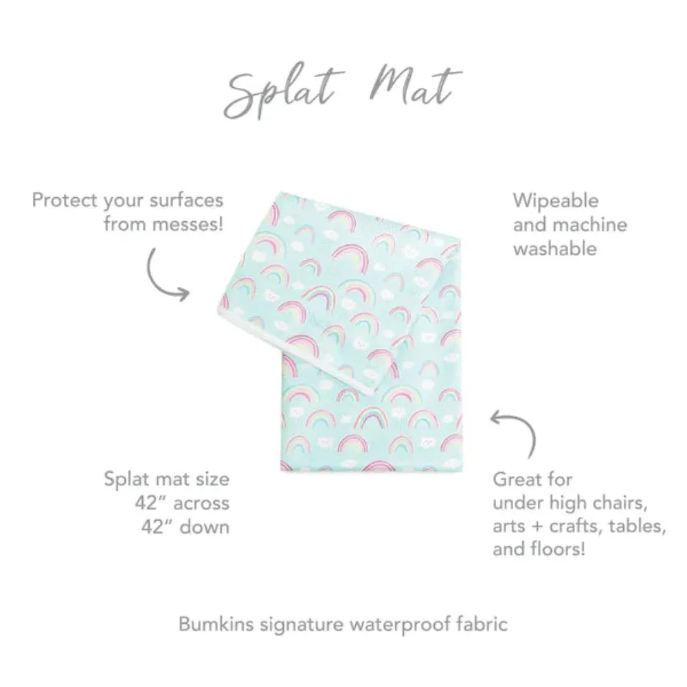 Bumkins Splat Mat: Rainbows