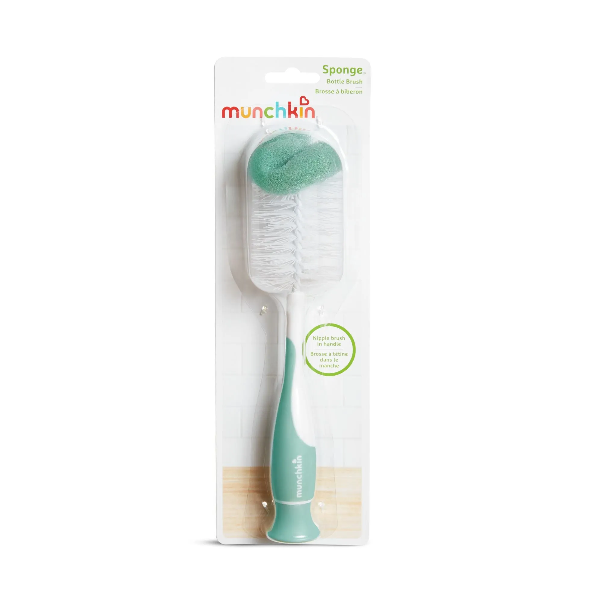 [Bundle Of 3] Munchkin Sponge Bottle Brush (Sage)