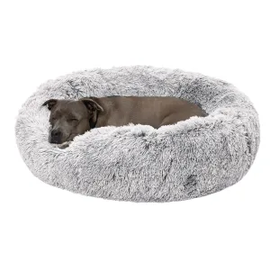 Calming Cuddler Long Fur Donut Dog Bed