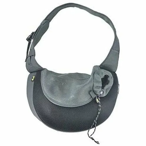 Carrybag Sarah Crazy Paws Nylon M - 34x19x47,5cm black