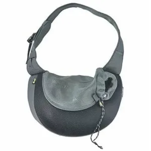 Carrybag Sarah Crazy Paws Nylon M - 34x19x47,5cm black