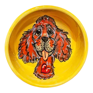 Cavalier Love Personalized Ceramic Bowl