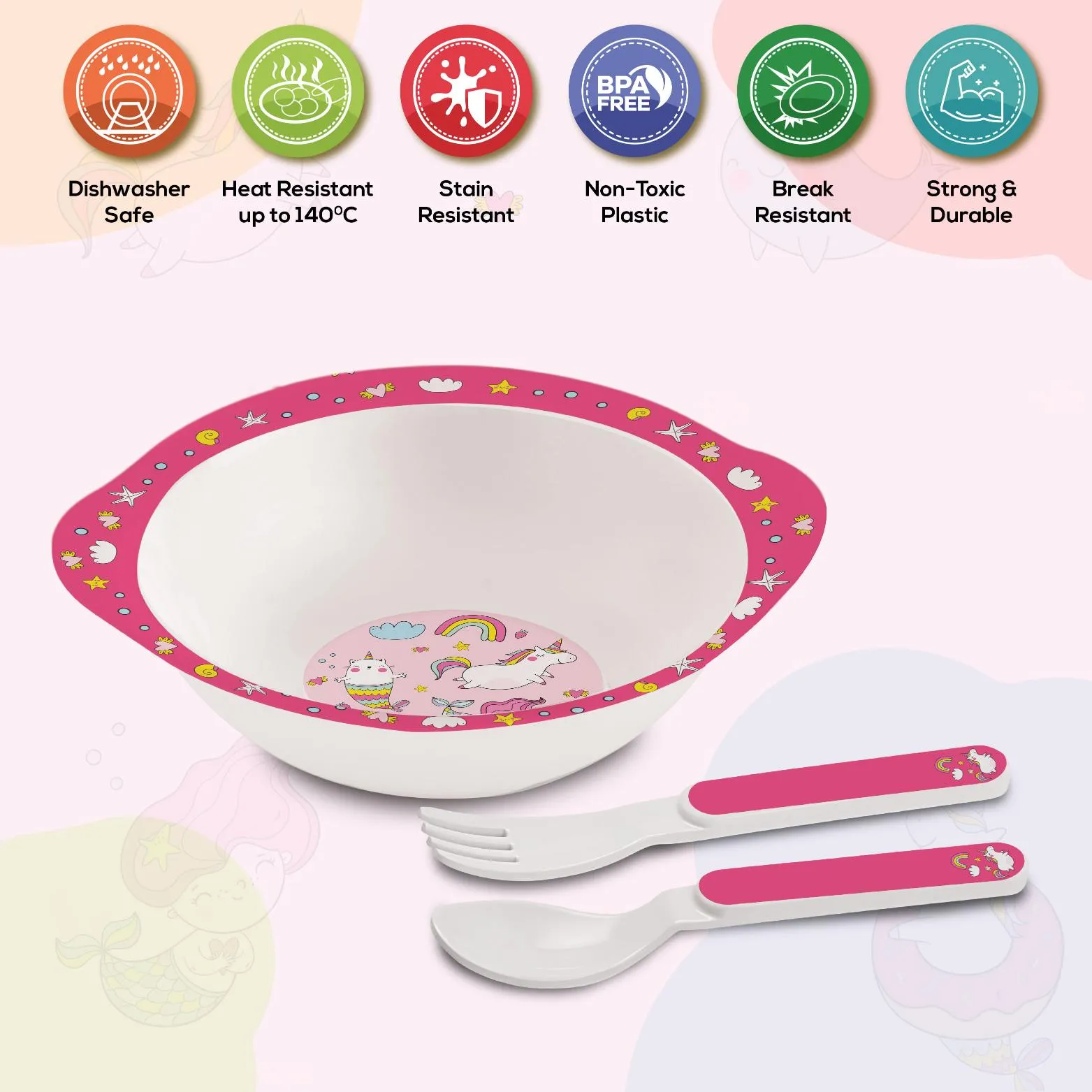 Cereal Kids Melamine Bowl, Set of 3