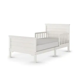 Child Craft Woodland Flat Top Toddler Bed for Kids with Guard Rails, Low to Ground Design, Made of Pinewood, Featuring Clean Lines to Match Any Décor (Brushed Cotton)
