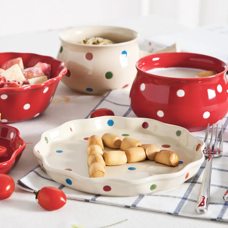 Cute dessert bowl soup bowl set