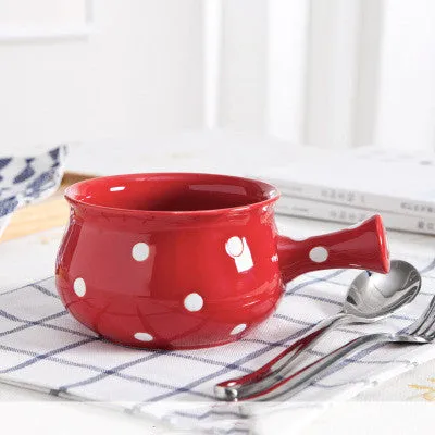 Cute dessert bowl soup bowl set