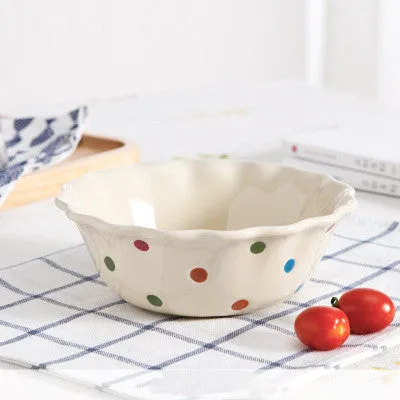 Cute dessert bowl soup bowl set