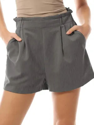 Design by Olivia Women's Dressy Casual Elastic High Waist Trouser Shorts with Pockets