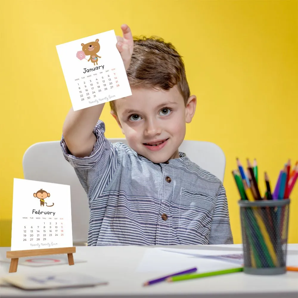 Desk Calender - Cute Animals