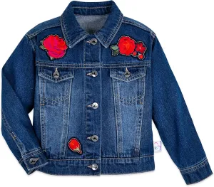 Disney Inspired by Belle  Beauty and The Beast ILY 4EVER Denim Jacket for Girls 7/8