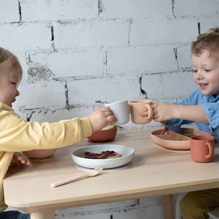 Ekobo Training Cup Set Blush Pink and Terracotta Brown