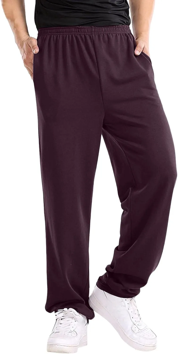 Fall Trousers Men Mens Pants for Fall Mens Cargo Trousers Cotton Slim Fit Chinos Men Open Hem Lightweight Jog Pants