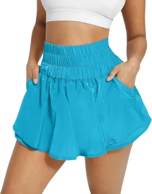 FeelinGirl Womens High Waisted Athletic Skorts Quick Dry Gym Workout Skirt Tennis Golf Skirts for Girl with Pocket