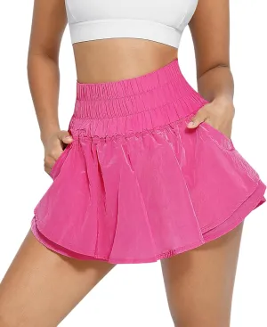 FeelinGirl Womens High Waisted Athletic Skorts Quick Dry Gym Workout Skirt Tennis Golf Skirts for Girl with Pocket